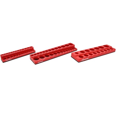 Dynamic 3 Piece SAE Magnetic Socket Organizer Set D029100